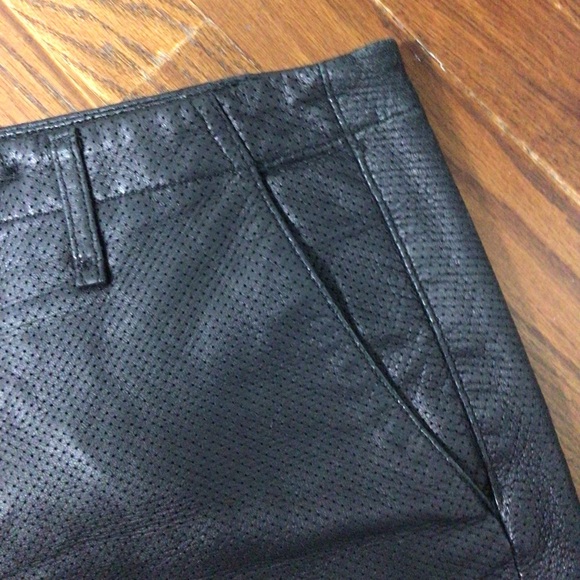 Rag & Bone 100% black leather shorts - Picture 2 of 5
